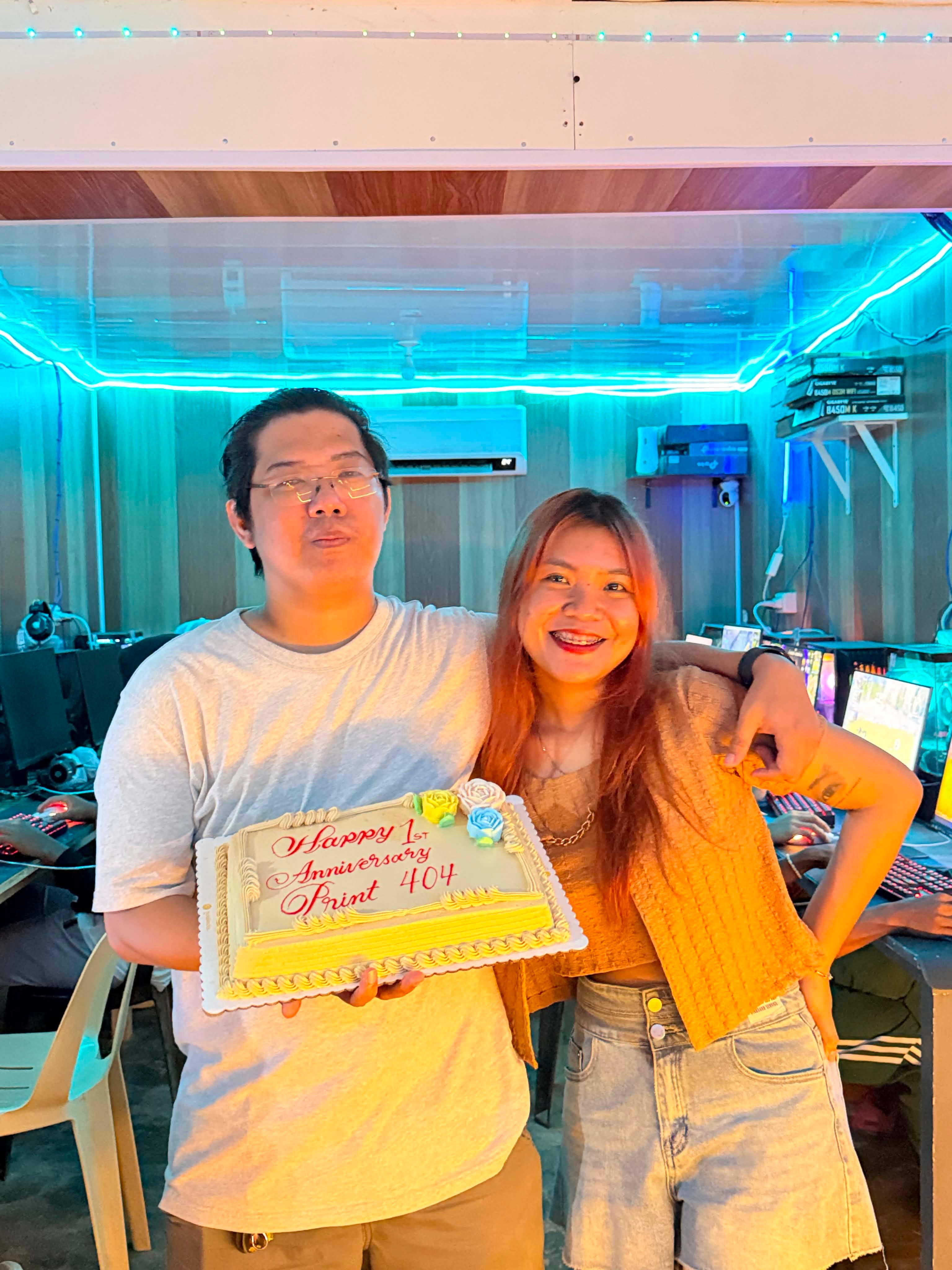 Happy 1st anniversary print404. + on the spot tourna dayon